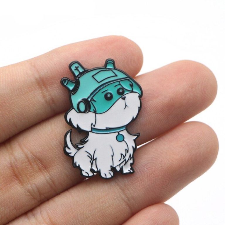 Broche de metal del perro de Rick y Morty Cachorriros Broche de metal del perro de Rick y Morty Cachorriros
