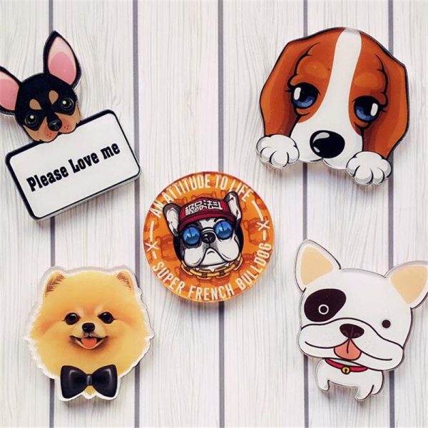 Broches pin de perritos estilo Kawaii en 12 tipos distintos