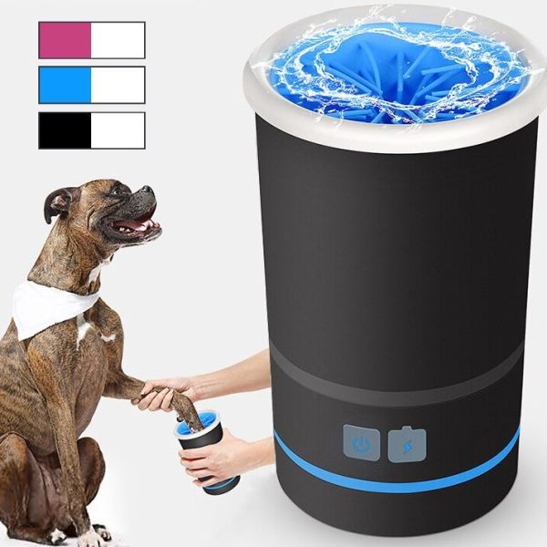 Limpiador de patitas al agua, eléctrico y recargable por USB