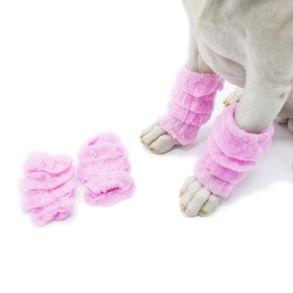 Calcetines estampados antideslizantes para invierno u otoño, en leopardo y otros, 4 unidades