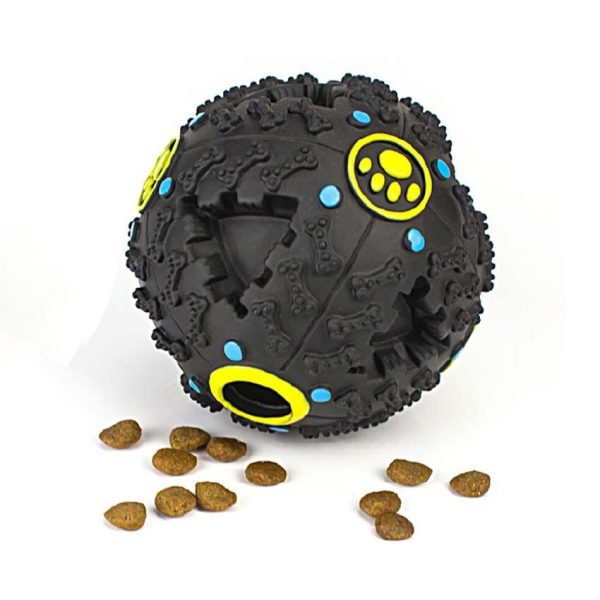 Pelota de plástico para perros y gatos, de entrenamiento para poner alimento dentro