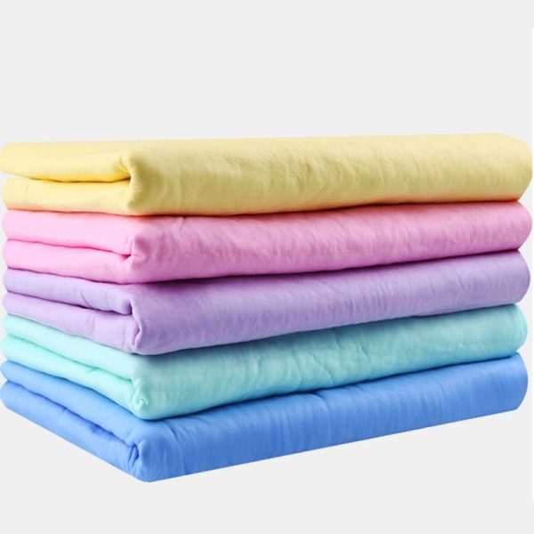 Suave toalla de baño para perros y gatos, hecha en gamuza